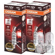 Výkonné žiarovky H1 OSRAM Night Breaker Silver + W5W