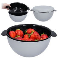 CEDNÍK + KUCHYŇSKÁ PLASTOVÁ MISKA 2V1 VEKO ŠEDÁ 23CM SET CEDNÍK + KUCHYŇSKÁ PLASTOVÁ MISKA 2V1 VEKO ŠEDÁ 23CM SET