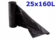 LDPE vrecia na odpadky 25 x 160L čierne LDPE vrecia na odpadky 25 x 160L čierne