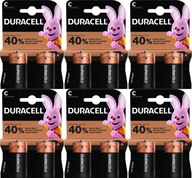 Duracell C LR14 R14 Extra alkalická batéria 2 ks x6 Duracell C LR14 R14 Extra alkalická batéria 2 ks x6