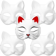 5ks Plastová maska ​​pre mačky CAT na maľovanie vlastnými rukami