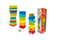 SMILY PLAY Blocks Farebná drevená vežová hra
