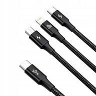 BASEUS KÁBEL 3V1 USB-C MICRO BLESK TYP-C 20W BASEUS KÁBEL 3V1 USB-C MICRO BLESK TYP-C 20W