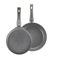 Sada panvíc s odolným antiadhéznym povlakom Valdinox Rock 24 a 28 cm 2 ks. Sada panvíc s odolným antiadhéznym povlakom Valdinox Rock 24 a 28 cm 2 ks.