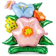 FAREBNÝ stojaci fóliový balón FLOWERS FAREBNÝ stojaci fóliový balón FLOWERS