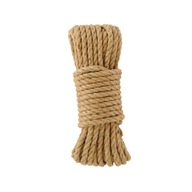 Jutové lano 30 kg 8 mm x 10 m točené béžové Jutové lano 30 kg 8 mm x 10 m točené béžové