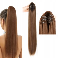 PONY CLIP IN Claw Attached Cop 55 CM Natural Brown PONY CLIP IN Claw Attached Cop 55 CM Natural Brown