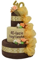 TORTA z 3 utierok VYŠÍVACÍ DARČEK k NARODENINOVEJ SVADBE TORTA z 3 utierok VYŠÍVACÍ DARČEK k NARODENINOVEJ SVADBE