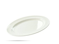 Biely melamínový tanier 40,7 x 30,5 cm FROST
