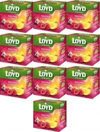 Ovocný čaj v pyramídach Loyd malina a citrón 20 ks x10 Ovocný čaj v pyramídach Loyd malina a citrón 20 ks x10