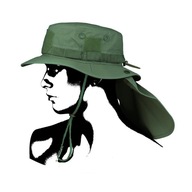 ZELENÁ CAMO RYBÁRSKA ČIAPKA BOONIE, NASTAVITEĽNÁ ZELENÁ CAMO RYBÁRSKA ČIAPKA BOONIE, NASTAVITEĽNÁ