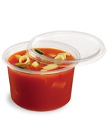 NÁDOBY NA POLIEVKU s viečkom 500ml 50 kusov NÁDOBY NA POLIEVKU s viečkom 500ml 50 kusov