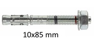 Mechanická oceľová kotva do betónu 10x85mm 50 ks. Mechanická oceľová kotva do betónu 10x85mm 50 ks.