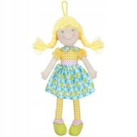 handrová bábika 38 cm CORNELIA modrá a žltá