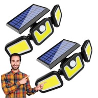 2x Solárna záhradná lampa Solárna halogénová LED IP65 + Twilight Motion Sensor 2x Solárna záhradná lampa Solárna halogénová LED IP65 + Twilight Motion Sensor