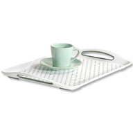 PROTIŠMYKOVÝ PODANÍK na servírovanie, biely plastový podnos pre čašníka 45x32 cm PROTIŠMYKOVÝ PODANÍK na servírovanie, biely plastový podnos pre čašníka 45x32 cm