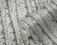 Umývateľná vinylová tapeta na netkanej textílii, čiernobiela, brezový les, 3D efekt Umývateľná vinylová tapeta na netkanej textílii, čiernobiela, brezový les, 3D efekt
