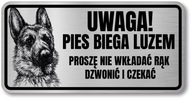 Znak psa Pozor - nemecký ovčiak