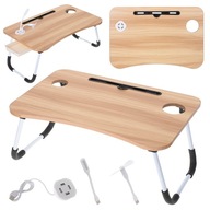 Skladací stolík na notebook s USB stojanom Skladací stolík na notebook s USB stojanom