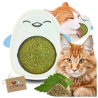 Catnip rotačná loptička pre mačky s mätou na lízanie Catnip rotačná loptička pre mačky s mätou na lízanie
