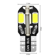 2W W5W T10 8 LED 5050 T10 W3W žiarovka studená biela