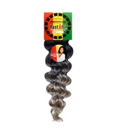 Rastafri Afrolocks Synthetic Hair Curls for Weaving Kingstone Curl 1/grey Rastafri Afrolocks Synthetic Hair Curls for Weaving Kingstone Curl 1/grey