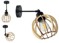 NÁSTENNÁ LAMPA E27, nástenné pohyblivé svietidlo, podkrovie KULA Wood NÁSTENNÁ LAMPA E27, nástenné pohyblivé svietidlo, podkrovie KULA Wood