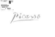 LOGO ZNAK CITROEN C4 PICASSO NÁPIS NA BLATNÍKU LOGO ZNAK CITROEN C4 PICASSO NÁPIS NA BLATNÍKU