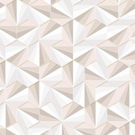 Vliesová tapeta 3D šesťuholníky figúrky béžová Vliesová tapeta 3D šesťuholníky figúrky béžová