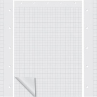 Papierový blok na flipcharty, 20 štvorcových listov