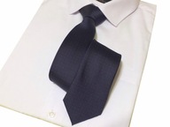 Elegantná tmavomodrá kravata s červenými bodkami, módna, párty, svadobná, kvalitná Elegantná tmavomodrá kravata s červenými bodkami, módna, párty, svadobná, kvalitná