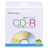 CD-R 700MB 100 ks + Obálky na disky MEMOREX