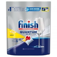 Finish Quantum Lemon Capsules na umývanie riadu v umývačke riadu, 46 kusov Finish Quantum Lemon Capsules na umývanie riadu v umývačke riadu, 46 kusov