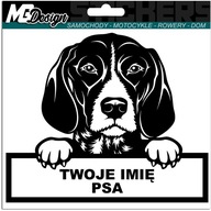 NÁLEPKA NA AUTO NEMECKY POZZLE PES + MENO NÁLEPKA NA AUTO NEMECKY POZZLE PES + MENO
