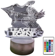 3D LED USB LAMPA LOL LEAGUE OF LEGENDS XIN ZHAO 3D LED USB LAMPA LOL LEAGUE OF LEGENDS XIN ZHAO
