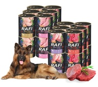 Rafi Mokré krmivo pre psov Mix príchutí 24x800g Rafi Mokré krmivo pre psov Mix príchutí 24x800g