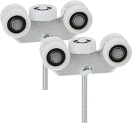 2X 5-VÁLECKOVÝ VOZÍK PRE POSUVNÉ BRÁNY SKRUTKA 12MM