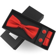 Pánsky elegantný motýlik Set manžetových gombíkov a vreckového štvorca M274 Pánsky elegantný motýlik Set manžetových gombíkov a vreckového štvorca M274