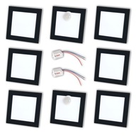 Svietidlo na osvetlenie schodiska Q1 Black 2xSenzor 230v Sada 6 kusov Svietidlo na osvetlenie schodiska Q1 Black 2xSenzor 230v Sada 6 kusov
