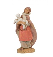Figúrka od FONTANINI Žena s ovečkou v ruke, 12 cm Figúrka od FONTANINI Žena s ovečkou v ruke, 12 cm