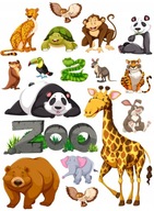 Tortová oblátka ZOO ZVIERATÁ Potlač cukru A4 Tortová oblátka ZOO ZVIERATÁ Potlač cukru A4