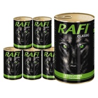 Rafi Classic mokré krmivo pre psov so zverinou a mrkvou, sada 6 x 1240 g