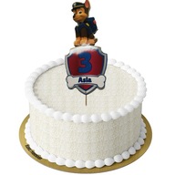 Farebný narodeninový topper PAW PATROL CHASE +NAME Farebný narodeninový topper PAW PATROL CHASE +NAME