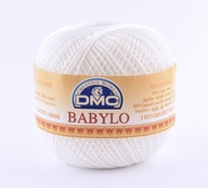 DMC BABYLO šnúra 100g BLANC - biela / hrúbka 20