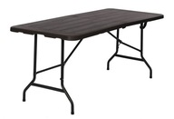 Antracitový rozkladací cateringový stôl 180x70x74 cm