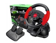 RACING WHEEL PC PS1 PS2 PS3 USB PEDÁLY