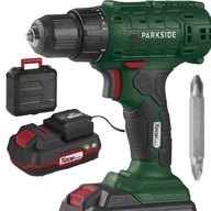 Skrutkovač Parkside 20V + batéria + kufor + príslušenstvo Skrutkovač Parkside 20V + batéria + kufor + príslušenstvo