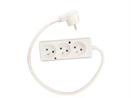 Predlžovací kábel Power Strip s uzemnením, 3 zásuvky, 0,5 m Predlžovací kábel Power Strip s uzemnením, 3 zásuvky, 0,5 m