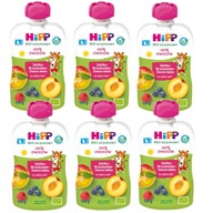HiPP BIO Tuba Jablko-broskyňa-lesné ovocie Mousse 6x100g HiPP BIO Tuba Jablko-broskyňa-lesné ovocie Mousse 6x100g