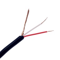 Stereo mikrofónový kábel 2x0,08mm CABR1508BK 10m Stereo mikrofónový kábel 2x0,08mm CABR1508BK 10m